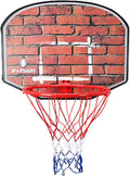 Basketball Rim Adult Youth Basketball Hoop, Outdoor Wall-Mounted Recreational Basketball Board, No Need to Punch Holes for Installation, 80x60 Cm (Color : Package 1)