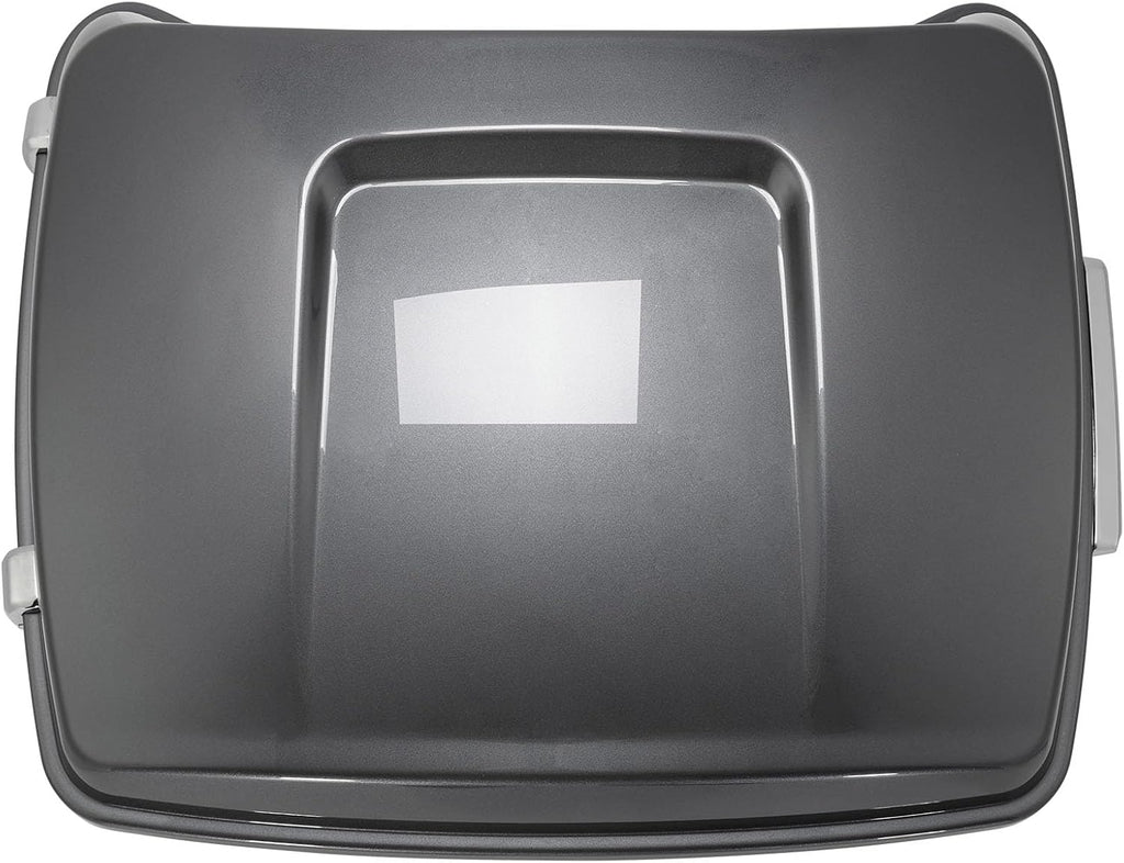 TCMT King Motorcycle Trunk Fit for Harley Touring 2014-2025 CVO Road King Road Glide Street Glide Electra Glide Ultra Limited Pack Gauntlet Gray Metallic