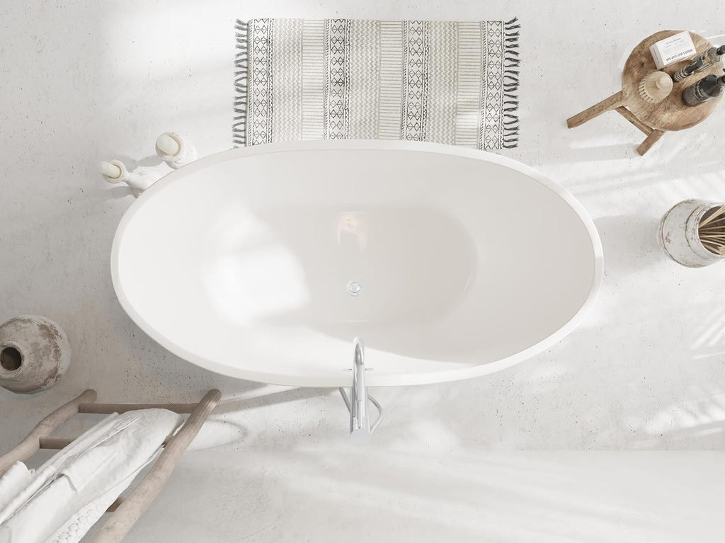 54' Bathtub, Iron and Nylon and Fiberglass, White