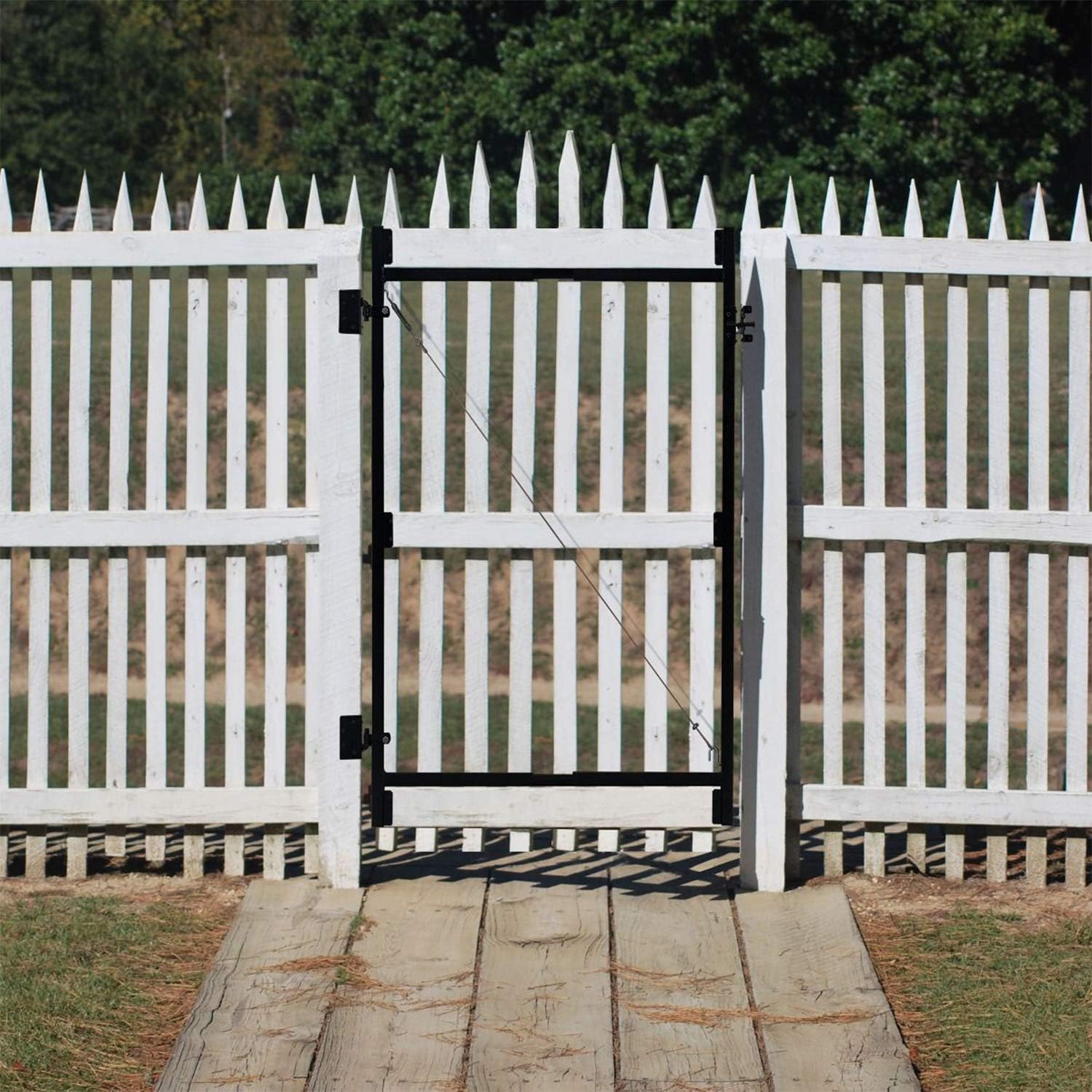 Adjust-A-Gate Steel Frame Anti Sag Adjustable Gate Building Kit with Patented Truss Cable System and Telescoping Bars, 3 Pack