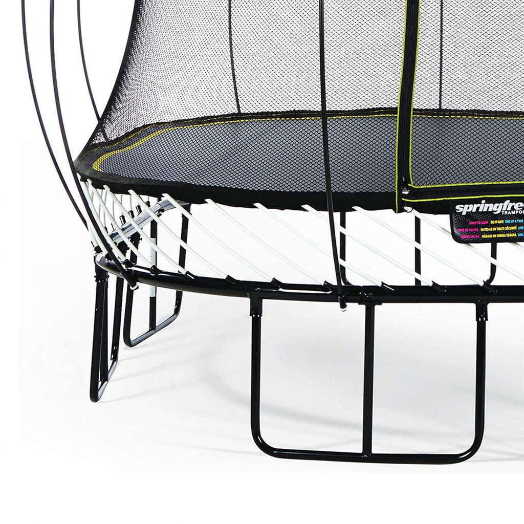 Springfree Trampoline � Springless Square Backyard Trampoline with Enclosure for Kids - 11ft or 13ft Sizes & Optional Add-On Attachments & Accessories