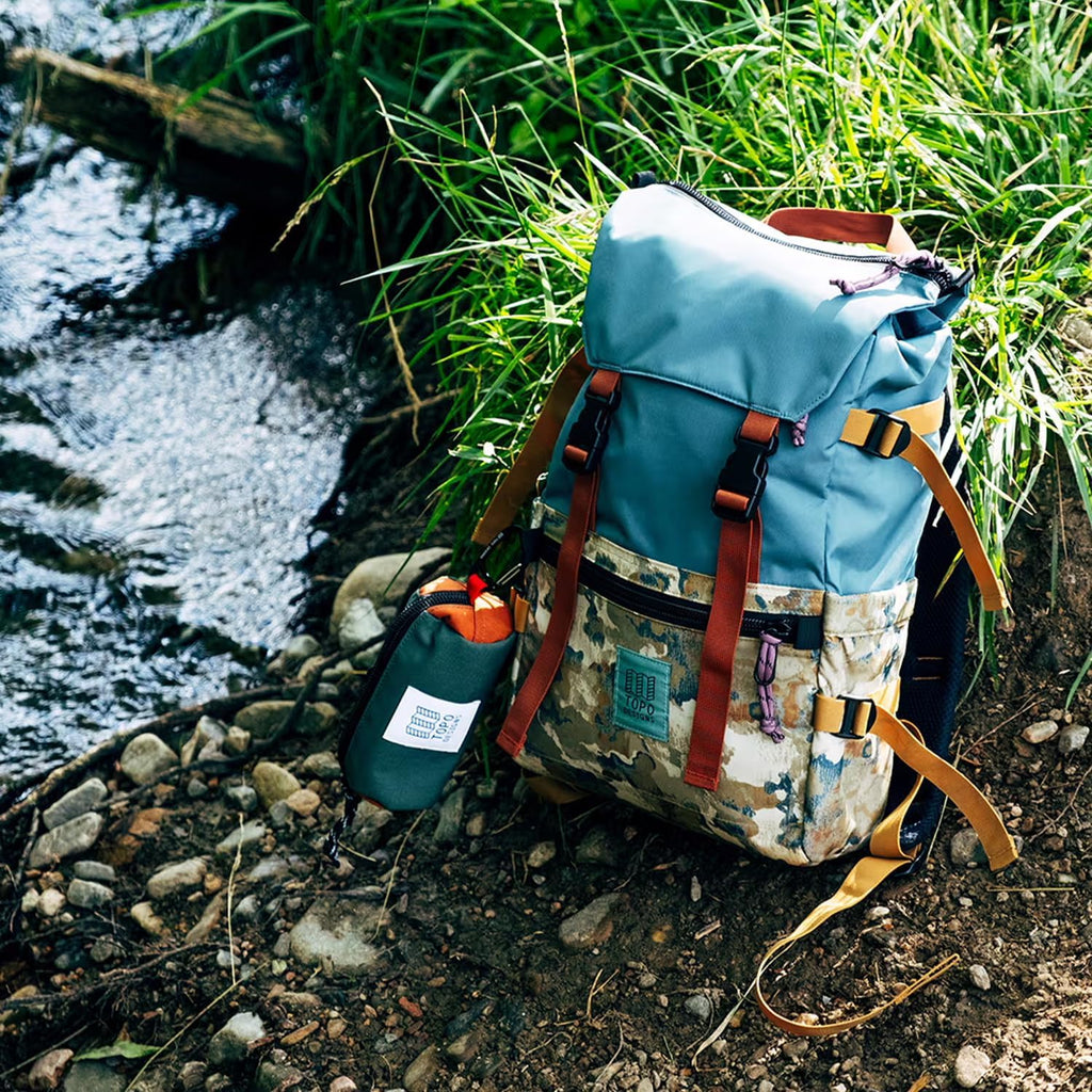 Topo Designs Rover Pack Classic Backpack - Daily Bag for Commutes, Day Trips, Hikes, Iconic Denver Design, PFAS-Free, Fair Trade (Asphalt/Black)