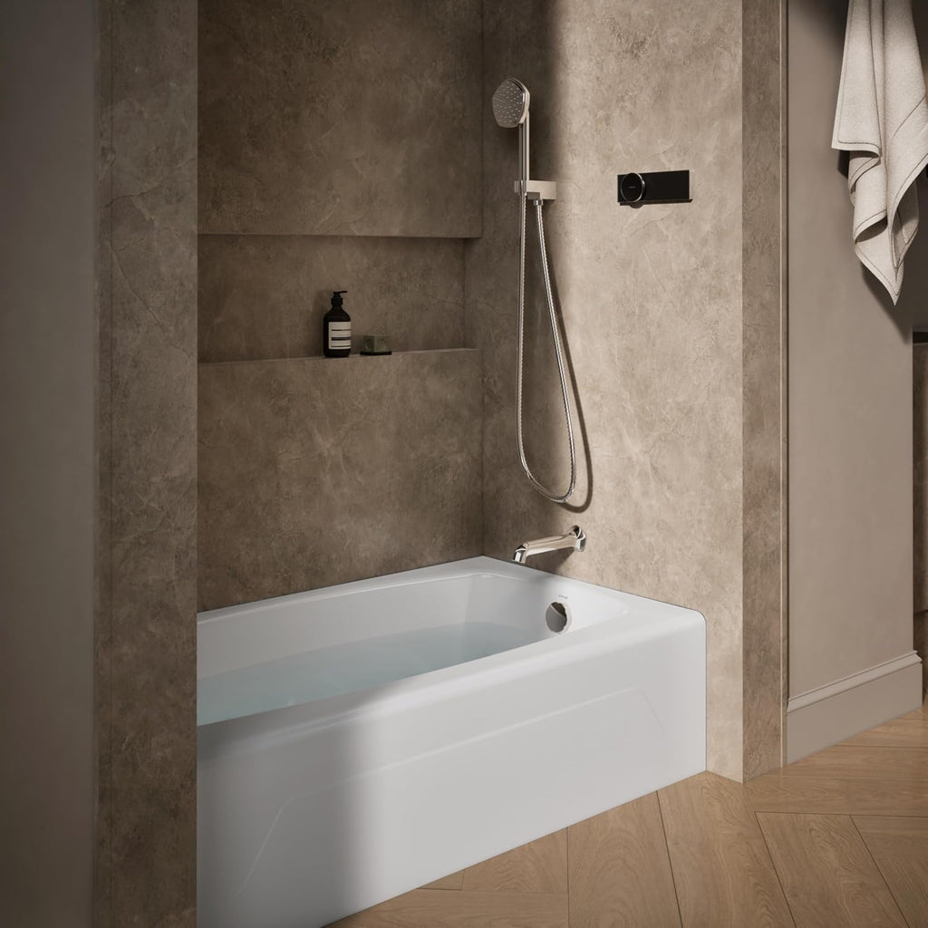 KOHLER K-746-0 Seaforth Bath with Right-Hand Drain, White
