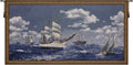 Charlotte Home Furnishings Inc Tapestry Wall Hanging, 27 x 52 Inch Tall Ships Wall Art, Jacquard Woven Boho Tapestry, Cotton Wall Tapestry for Bedroom, Living Room & Home Decor, European Soft Cotton Fabric