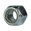 Nylon Insert Hex Lock Nuts Zinc Plated Grade 2 Steel Size 1-1/2'-6 Qty 10 Threaded Fasteners for Mechanical Repair Universal Multi-Purpose Replacement Parts