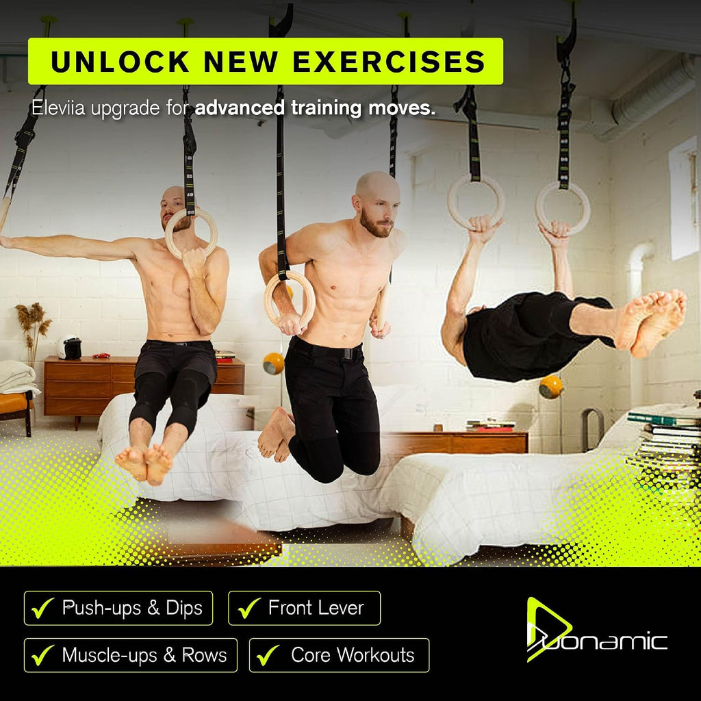 Duonamic Eleviia: Portable Doorway Pull-Up Bar – Lightweight, Travel-Ready, 250 lb Capacity
