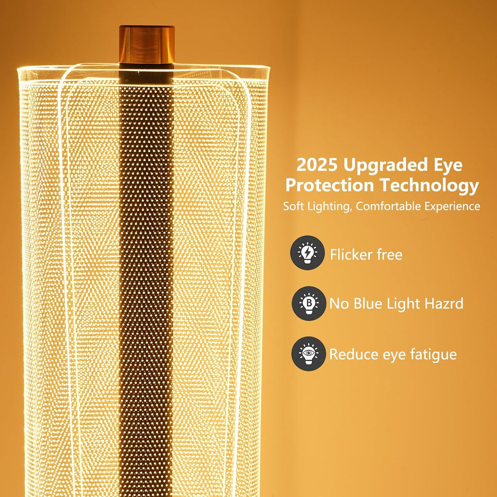 NUÜR Modern Floor Lamp, Dimmable Standing Lamp with Remote Control, Stepless Adjustable Colours & Brightness, Industrial Lighting for Living Room, Bedroom, Office (Floor Lamp for Bedroom)