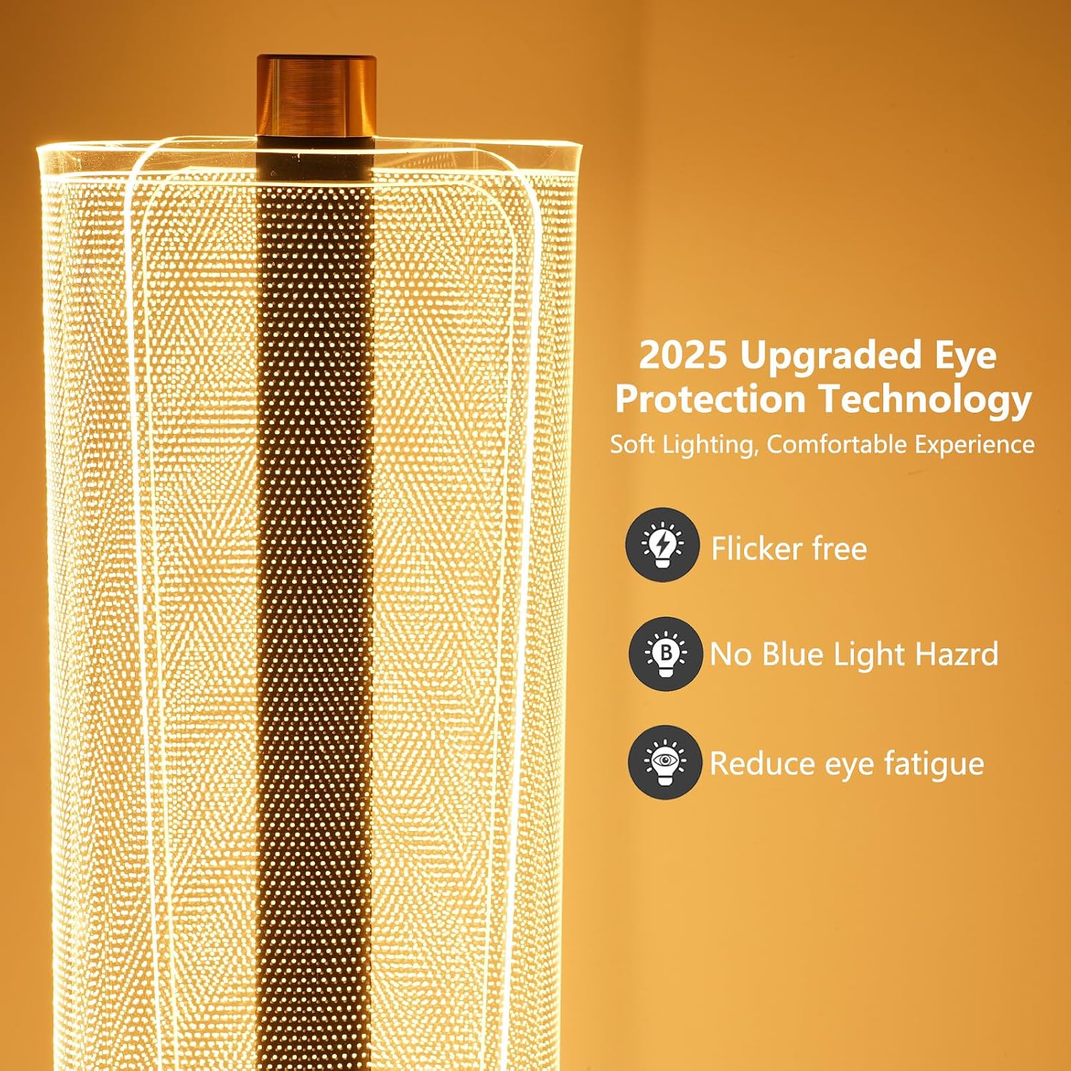 NUÜR Modern Floor Lamp, Dimmable Standing Lamp with Remote Control, Stepless Adjustable Colours & Brightness, Industrial Lighting for Living Room, Bedroom, Office (Floor Lamp for Bedroom)