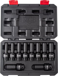 Sunex 2658 10Piece 1/2' Drive Deep Universal Standard Metric Impact Socket Set