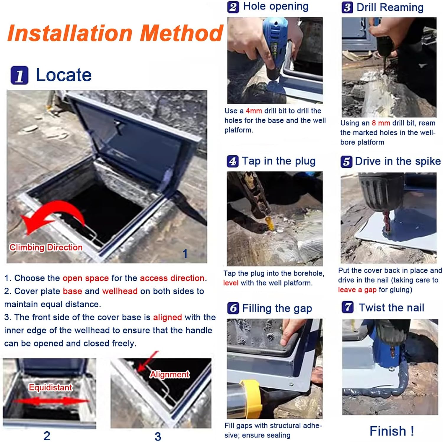 WDJBPSH 304 Stainless Steel Rooftop Access Hatch, 50 60 70 80 90 cm Leakproof Roof Exit Lid with Lift Supports & Door Latch, Silver Weatherproof Skylight Cover(LxW-60x80cm/23.6x31.5in)