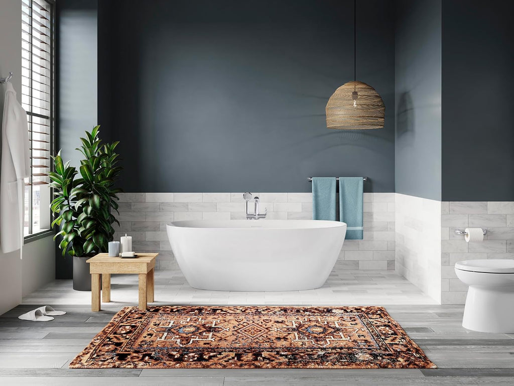 Unwind 59-in X 30-in Seamless Oval Freestanding Bath