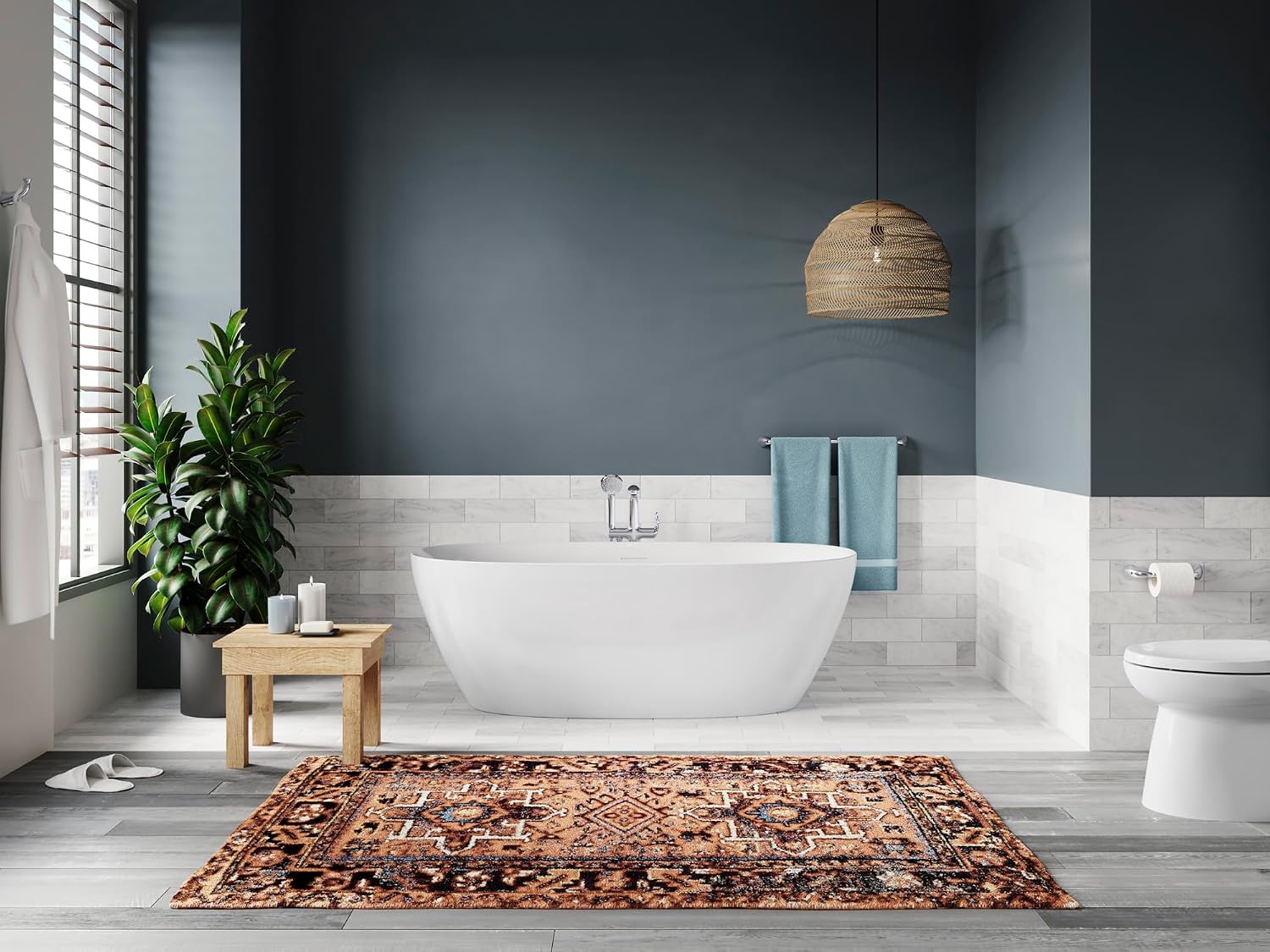Unwind 59-in X 30-in Seamless Oval Freestanding Bath
