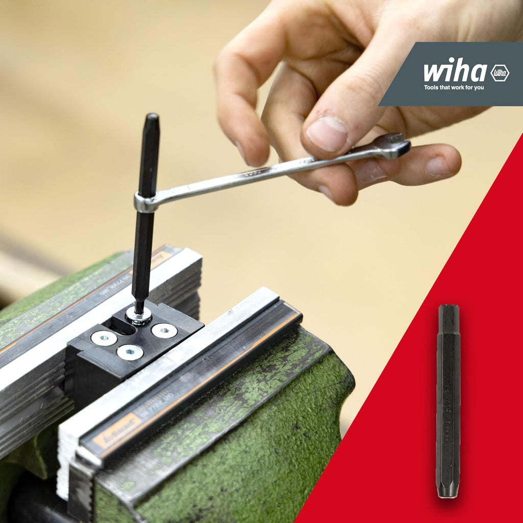 Wiha 03988 Hexagonal Screw Extractor Set 17 Pieces I Includes Twist Drill in Box I Savior for Round Turned or Torn Screws