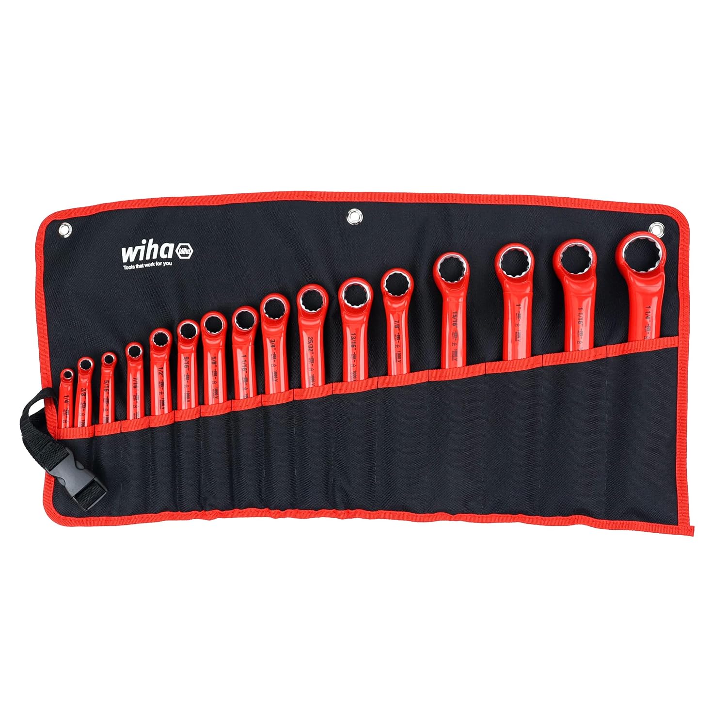 Wiha 21094 Insulated Deep Offset Wrench, 16-Piece Inch Set