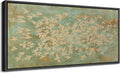 MUDECOR Extra Large Framed Canvas Print Wall Art Vintage Botanical Floral Tapestry Ornamental Garden Antique Retro Ready to Hang Painting for Living Room Bedroom Multi-Sizes - 60'x30'