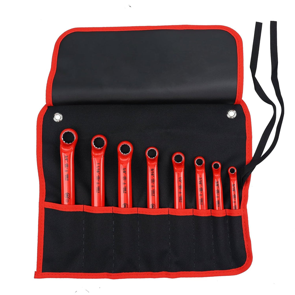 Wiha Tools Insul Box Wrench Set, 5/16' to 3/4', 8pcs., Multi, One Size (21096)