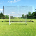 Ball Stop System - Soccer Backstop Net, Heavy Duty, High Impact, Practice Barrier