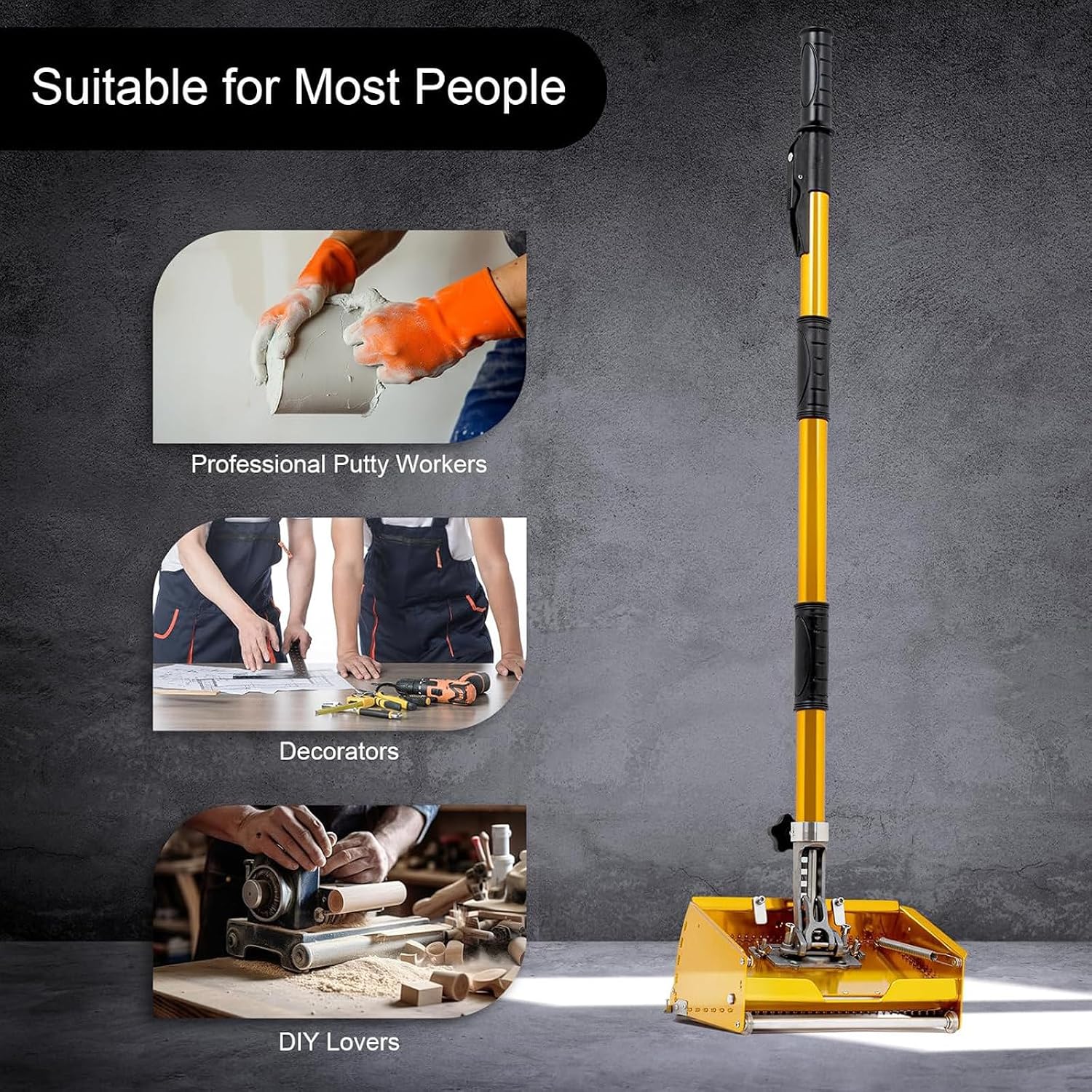Drywall Knife Tools,Mud Drywall Skimming Blade,Drywall Taping Tool,Drywall Flat Finishing Box,for Wall Decoration