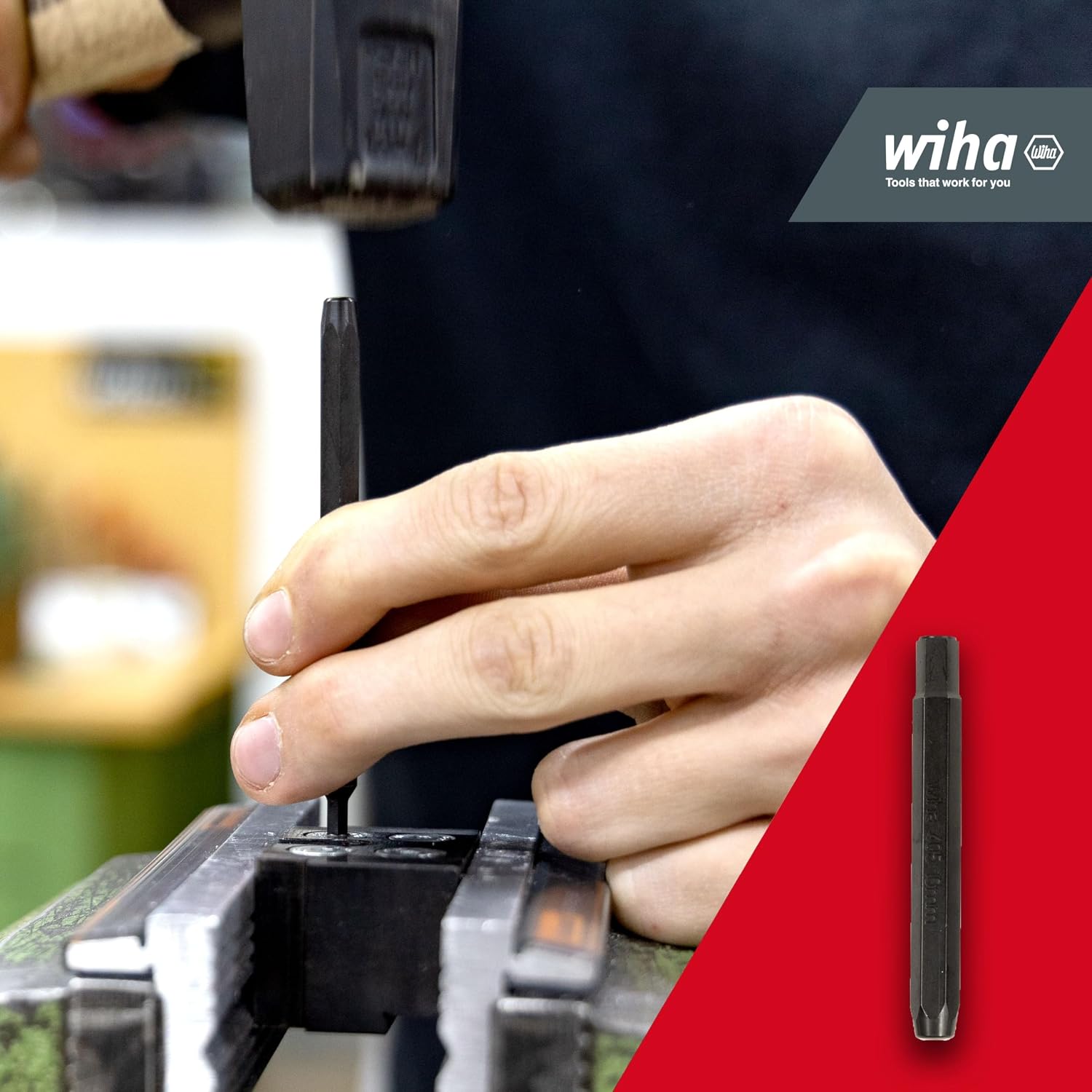Wiha 03988 Hexagonal Screw Extractor Set 17 Pieces I Includes Twist Drill in Box I Savior for Round Turned or Torn Screws