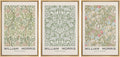 wall26 Framed Canvas Print Wall Art Set William Morris Flower Pattern Tapestries Nature Floral Illustrations Fine Art Decorative Botanical Rustic for Living Room, Bedroom, Office - 16'x24'x3 Natural