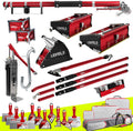 Full Drywall Taping and Finishing Set - LEVEL5 | Automatic Taper, 10'/12' Flat Boxes, 3'/3.5' Angle Heads, 7' Corner Applicator Box, Corner Roller, Extendable Handles, Pump, Gooseneck | 4-621