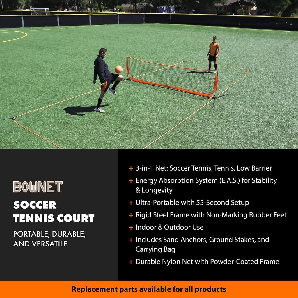 Bownet Soccer Goals for Backyard & Training – Portable Pop-Up Field Barrier Net with Sand Anchors & Travel Bag, Durable All-Weather Soccer Training Equipment