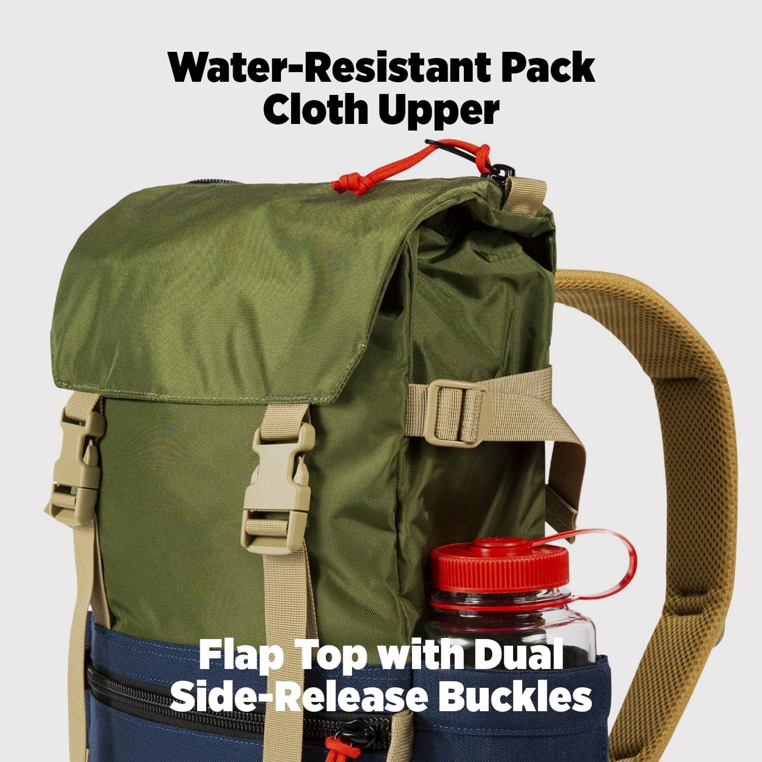 Topo Designs Rover Pack Classic Backpack - Daily Bag for Commutes, Day Trips, Hikes, Iconic Denver Design, PFAS-Free, Fair Trade (Asphalt/Black)