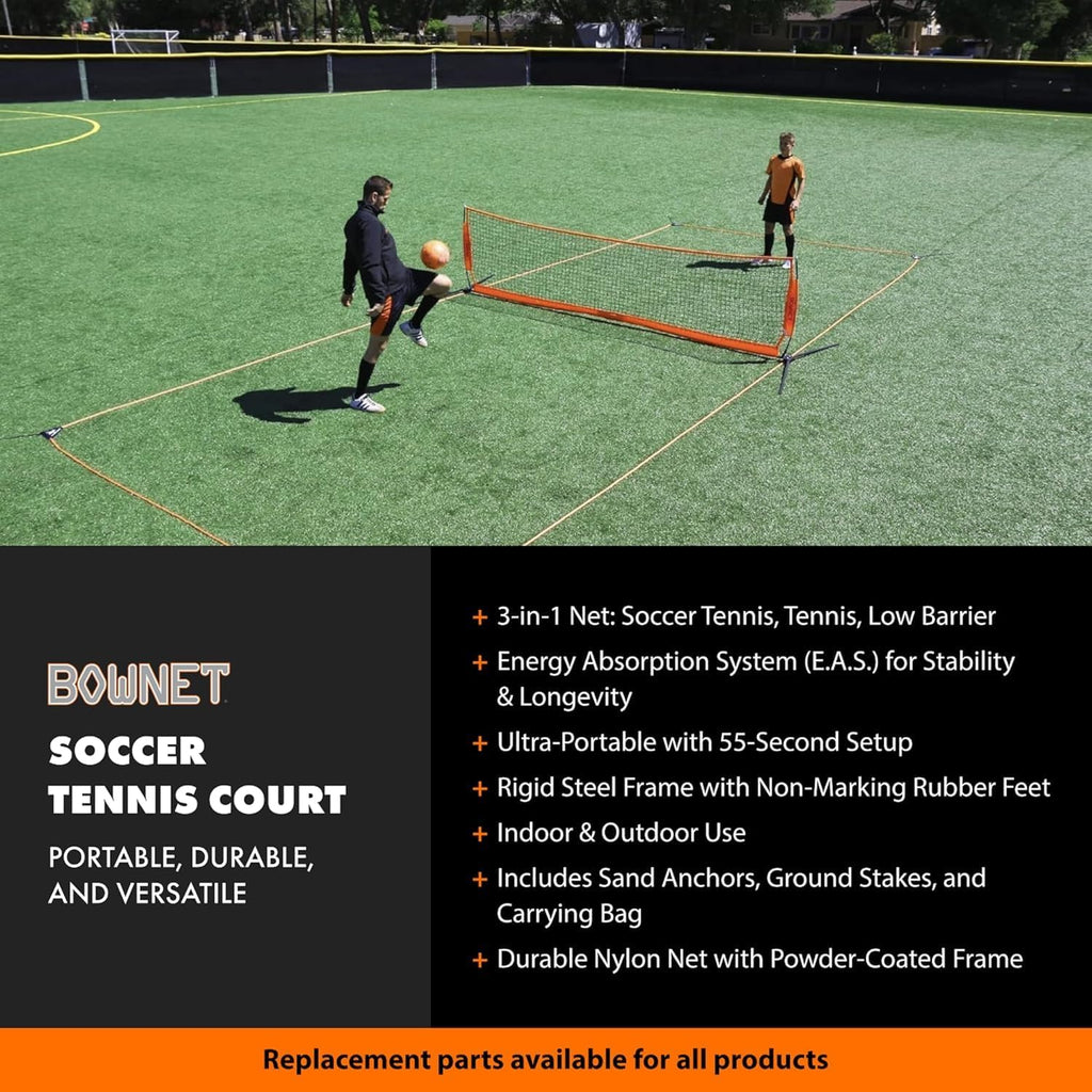 Bownet Soccer Goals for Backyard & Training – Portable Pop-Up Field Barrier Net with Sand Anchors & Travel Bag, Durable All-Weather Soccer Training Equipment