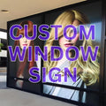 BIV Custom Perforated Window Sign, Decal, Sticker, One Way Vision Film, Vehicle, Store, Building Wrap, Full Color, Design Online or Print Your Design (4 X 7 ft (H X W))