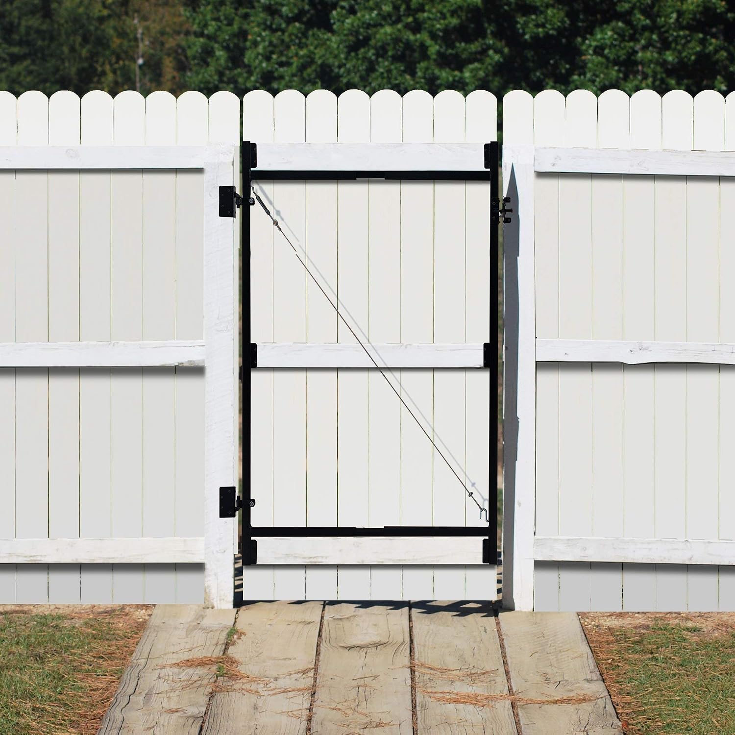 Adjust-A-Gate Build Kit, Adjustable 60'-96' Lockable 2 Way Gate (2 Pack) with Building Kit, 36'-60' (2 Pack)