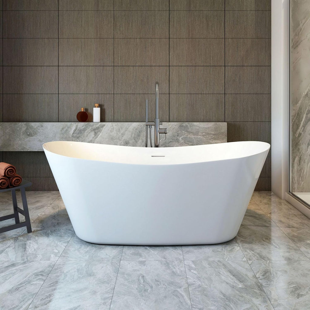A&E Bath and Shower Hazel 67' Freestanding Bathtub with no Faucet