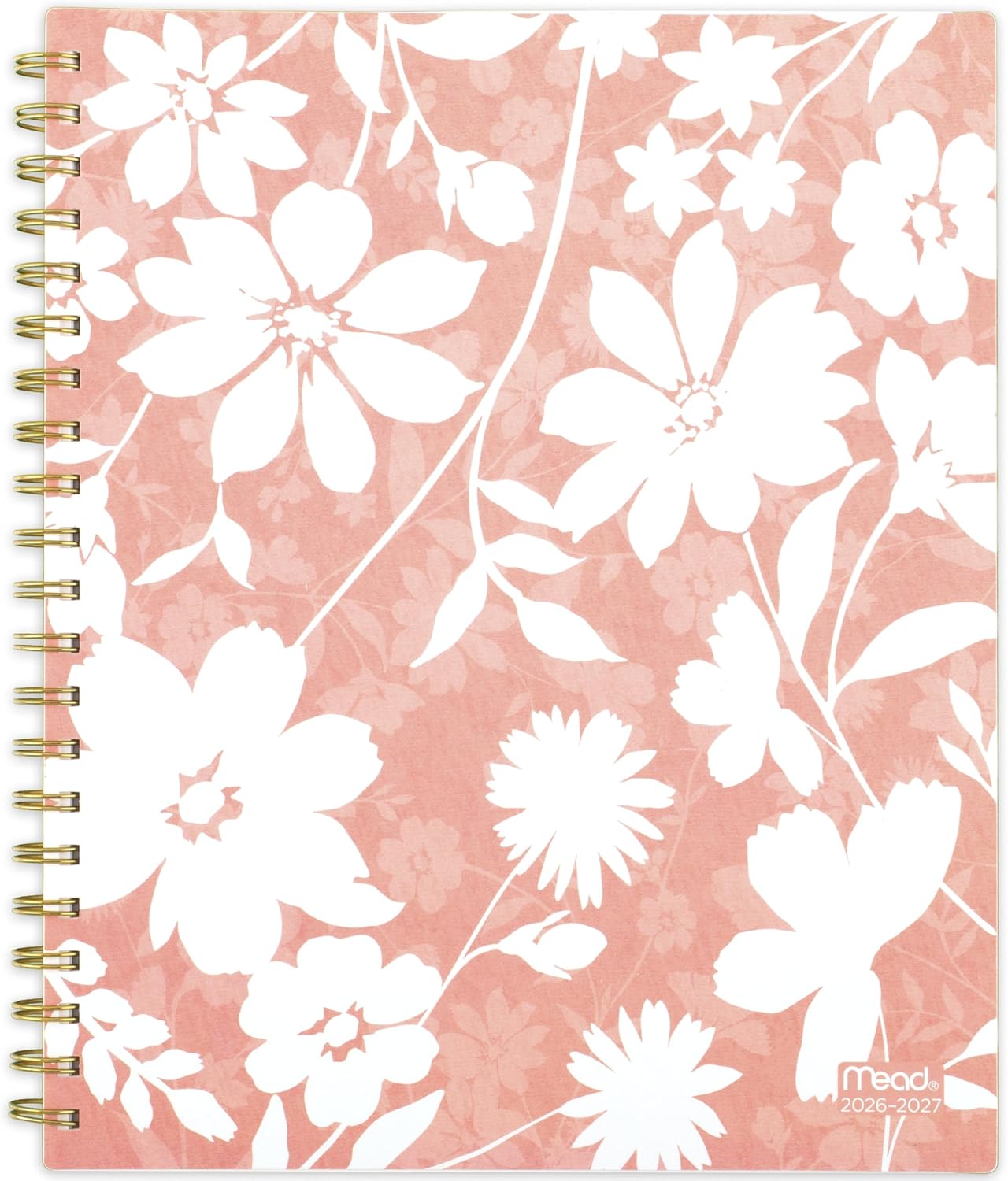 Mead Planner 2026-2027 Weekly & Monthly Academic 15-Month April-June, 8-1/2' x 11', Flower Patch (1804-905A) (Pack of 12)
