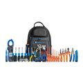 Jonard Tools TK-591 30-Piece Master Electrician Insulated Tool Kit with 1000A Clamp Meter, Insulated Screwdrivers and Pliers, Nut Drivers, Wire Stripper, Jobsite Tools, and 48 Pocket Backpack