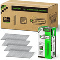 meite 15 Gauge 34 Degree Angled Finish Nails 1-1/2-Inch Galvanized Finishing Nails for Nail Gun, DA Series Glue-collated Nail for Window Trimming/Cabinet, 16,000PCS
