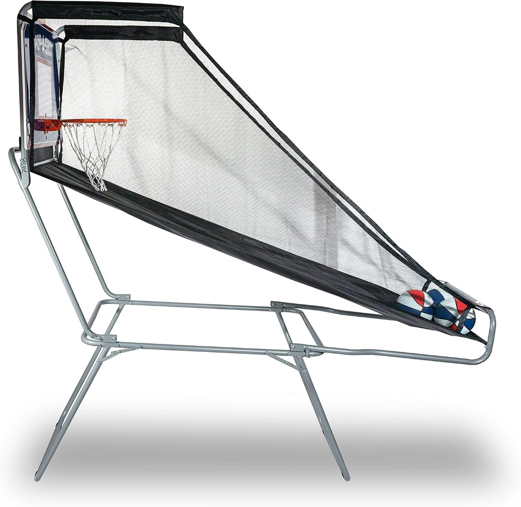 Pop-A-Shot - Pop-Up Game | Arcade Basketball Inside, Out, and On The Go | Infrared Sensor Scoring | 3 Balls | Foldable, Portable, Tote Bag Included