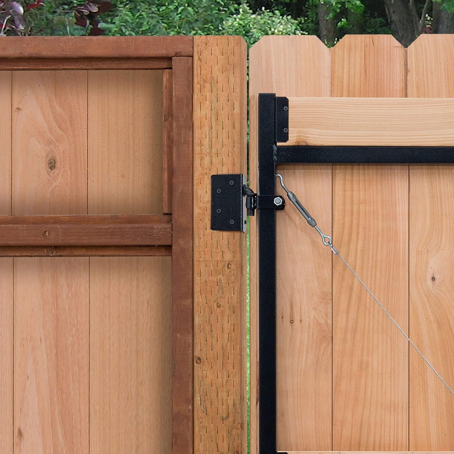 Adjust-A-Gate Steel Frame Anti Sag Adjustable, 60 inches to 96 inches, 2 Pack, with Gate Building Kit, 36 inches to 60 inches