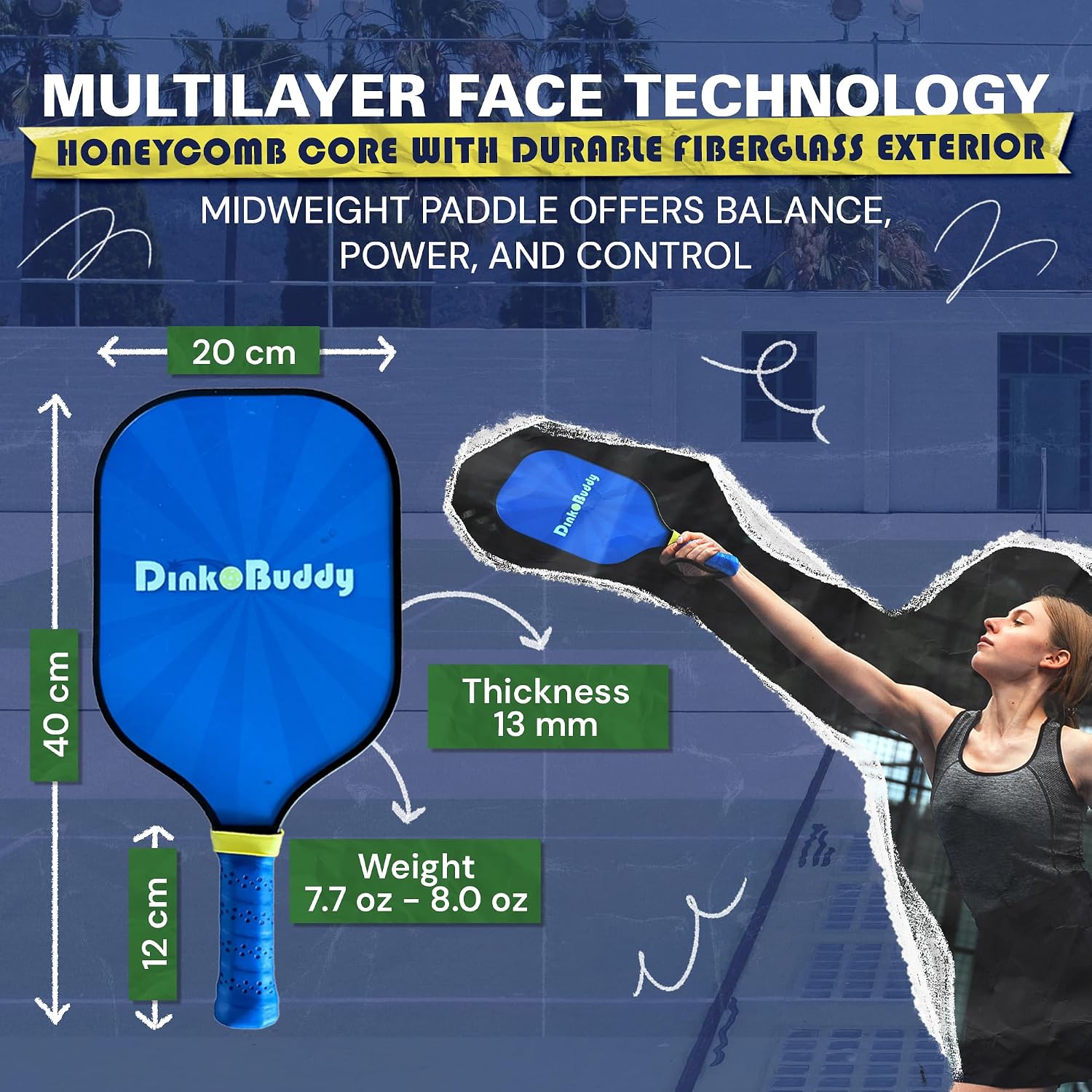 3-in-1 (with Collapsible 6-ft Pickleball Net) & 2-in-1 Options with 3 Kelso + 3 Standard Balls, 2 Paddles, & 1 Drawstring Backpack
