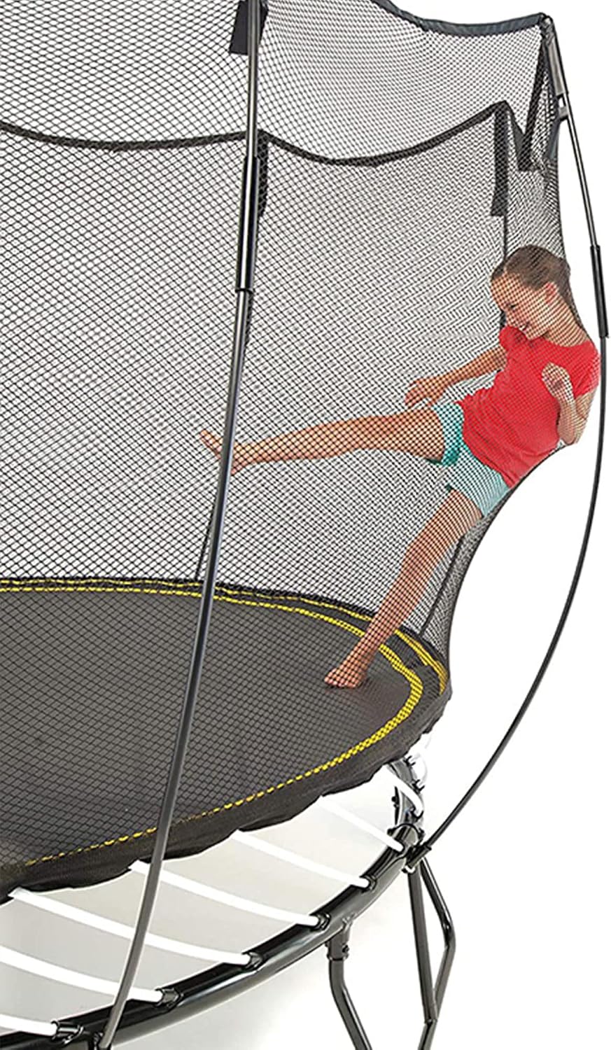 Springfree Trampoline � Springless Square Backyard Trampoline with Enclosure for Kids - 11ft or 13ft Sizes & Optional Add-On Attachments & Accessories