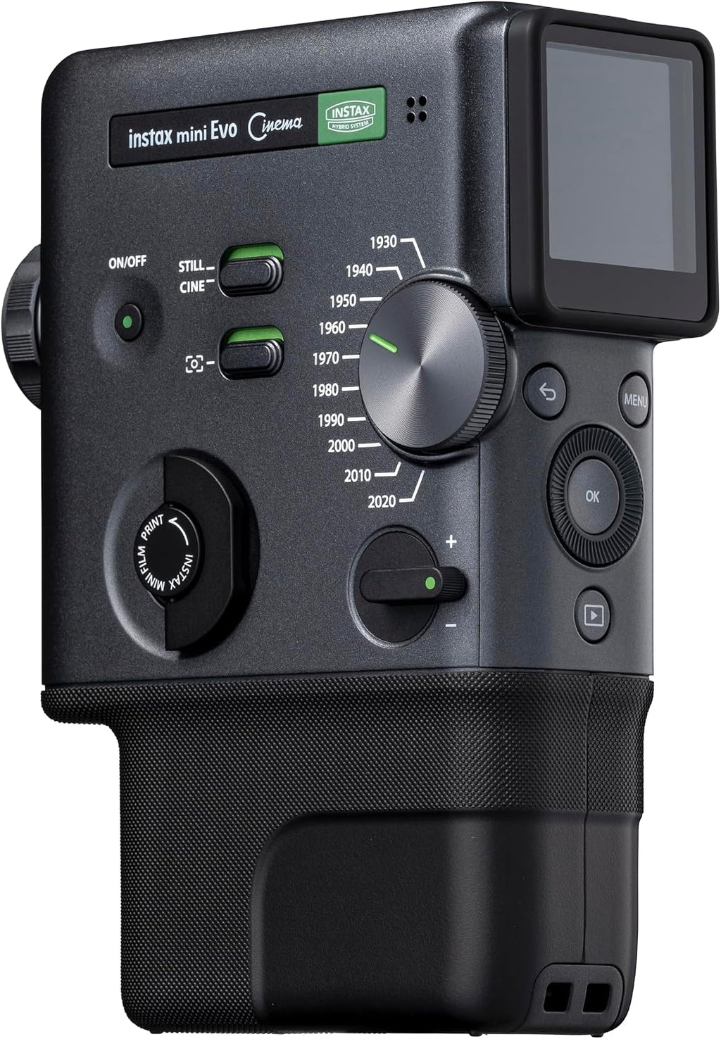 FUJIFILM instax mini Evo Cinema Hybrid Instant Camera, Black