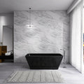 67 inch freestanding solid soaking bathtub for bathroom