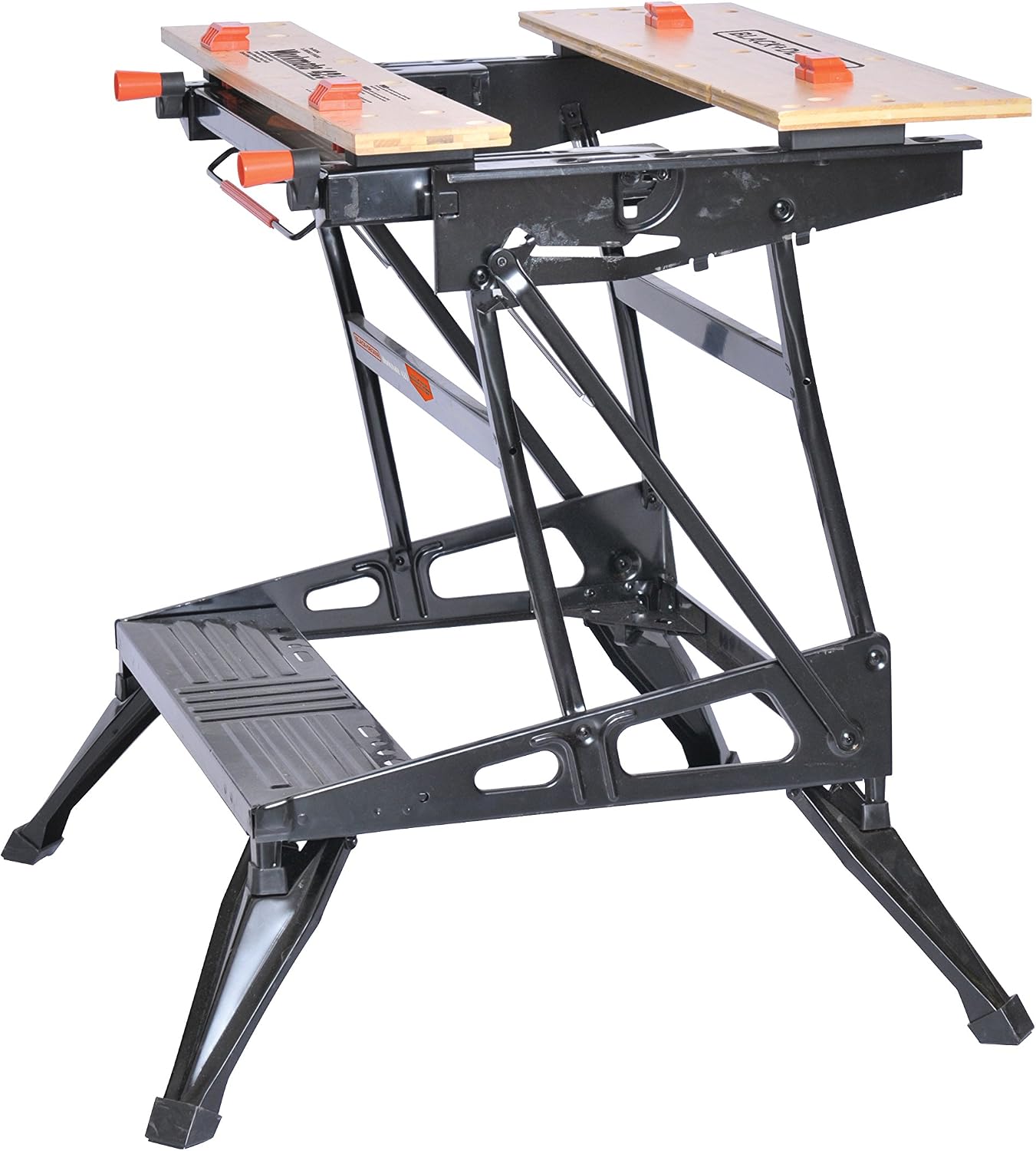 BLACK+DECKER Portable Workbench, Project Center and Vise with IRWIN QUICK-GRIP Clamps, One-Handed, Mini Bar, 6-Inch, 4-Pack (WM425-A & 1964758)