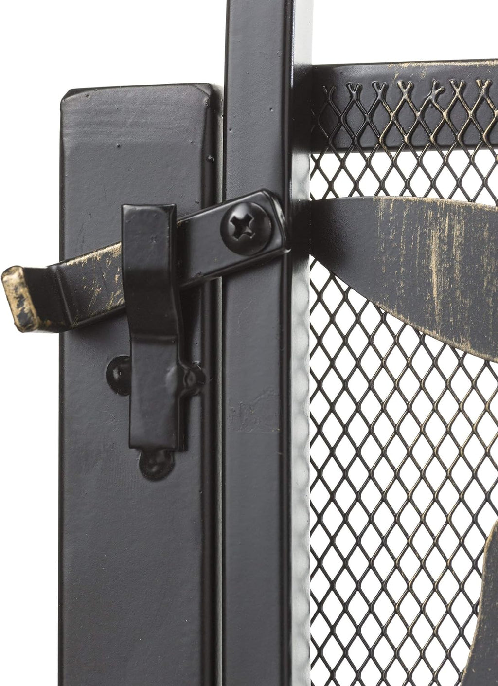 Plow & Hearth Arched Tree of Life Garden Gate | Laser-Cut Design | Metal | Black/Bronze Finish | Versatile | 36' W x 1¼'D x 36' H | Latch Closure