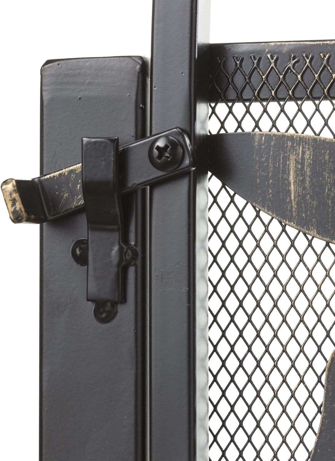 Plow & Hearth Arched Tree of Life Garden Gate | Laser-Cut Design | Metal | Black/Bronze Finish | Versatile | 36' W x 1¼'D x 36' H | Latch Closure