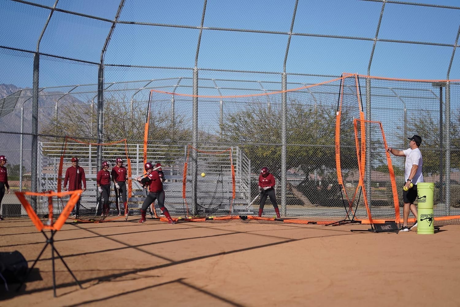 Bownet Soccer Goals for Backyard & Training – Portable Pop-Up Field Barrier Net with Sand Anchors & Travel Bag, Durable All-Weather Soccer Training Equipment
