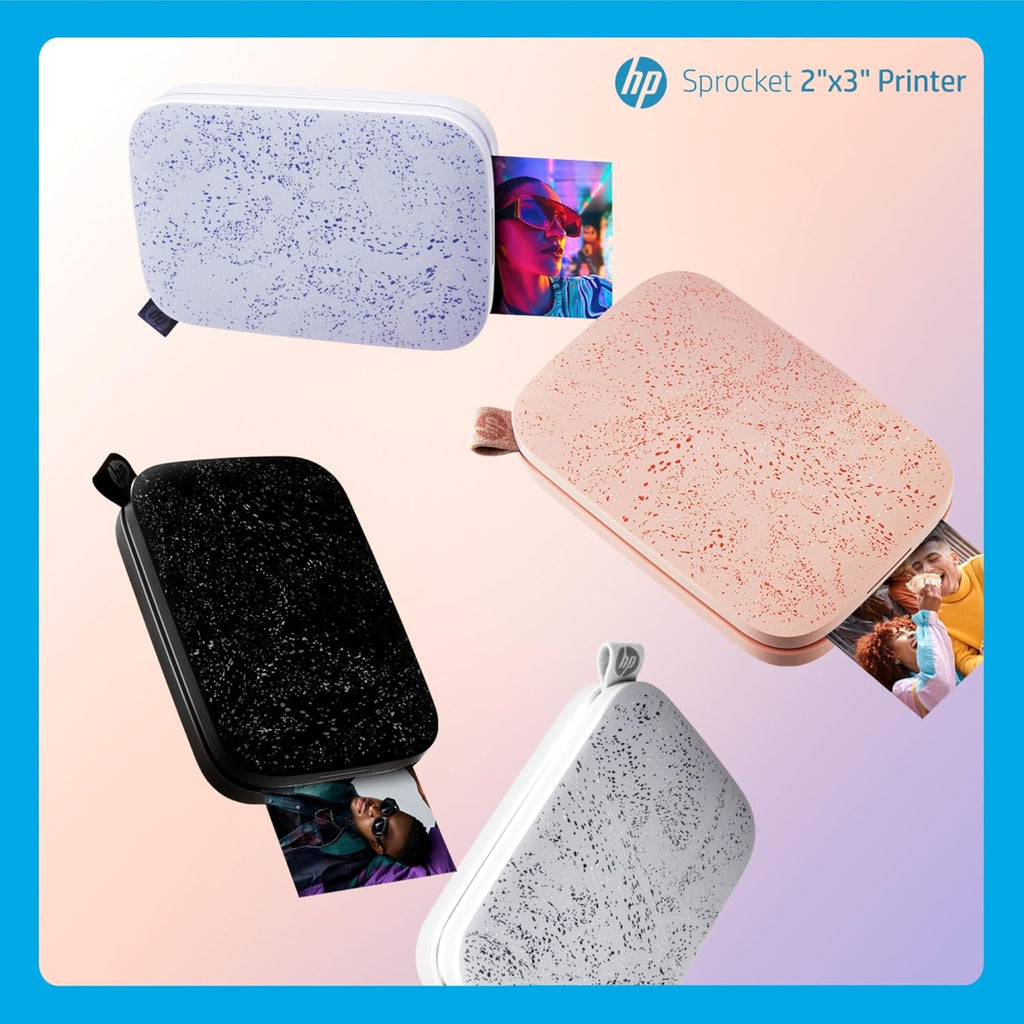 HP Sprocket Portable 2x3 Instant Color Photo Printer (Blush Pink) Starter Bundle