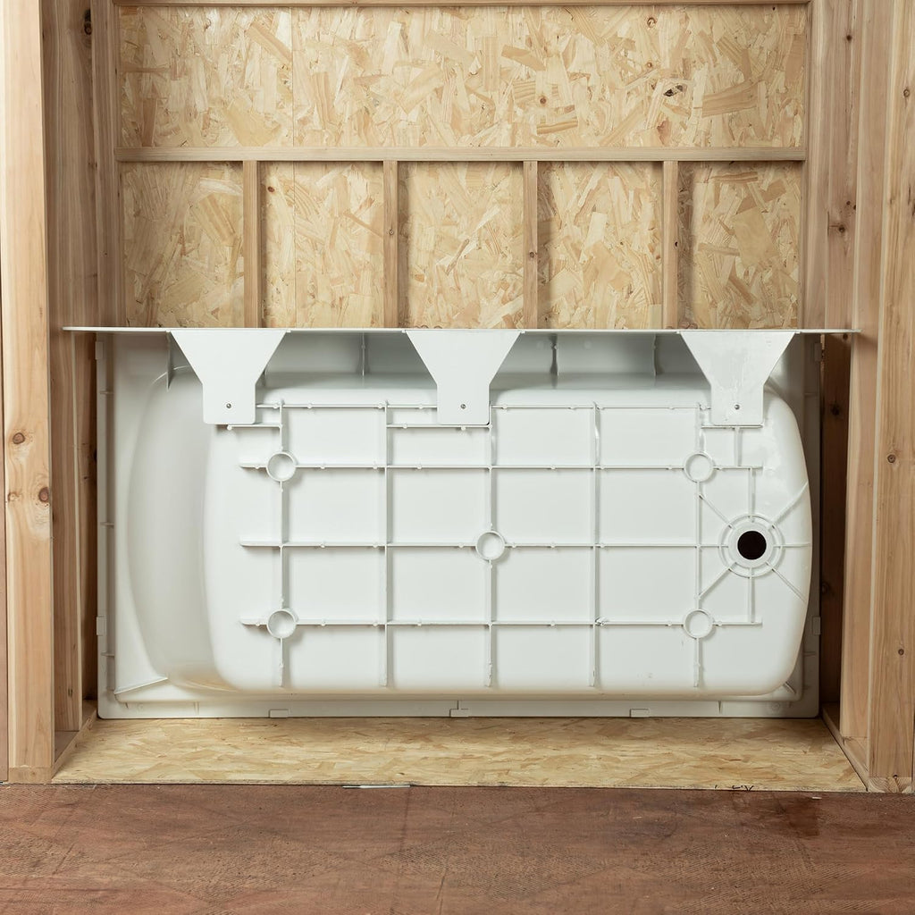 WOODBRIDGE 60' x 32' Alcove Soaking Bathtub in white with Right-Hand Drain Hole
