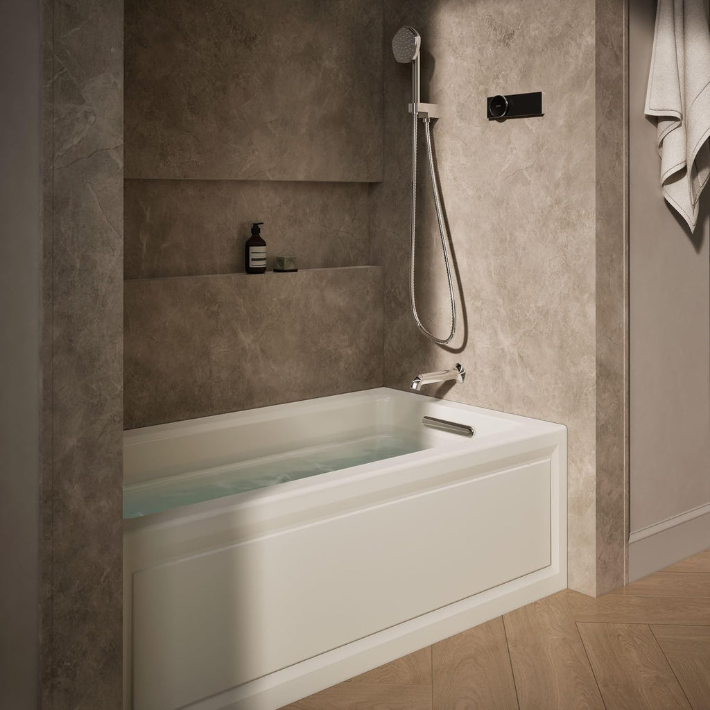 KOHLER K-1122-RA-96 Archer 5-Foot Whirlpool, Biscuit