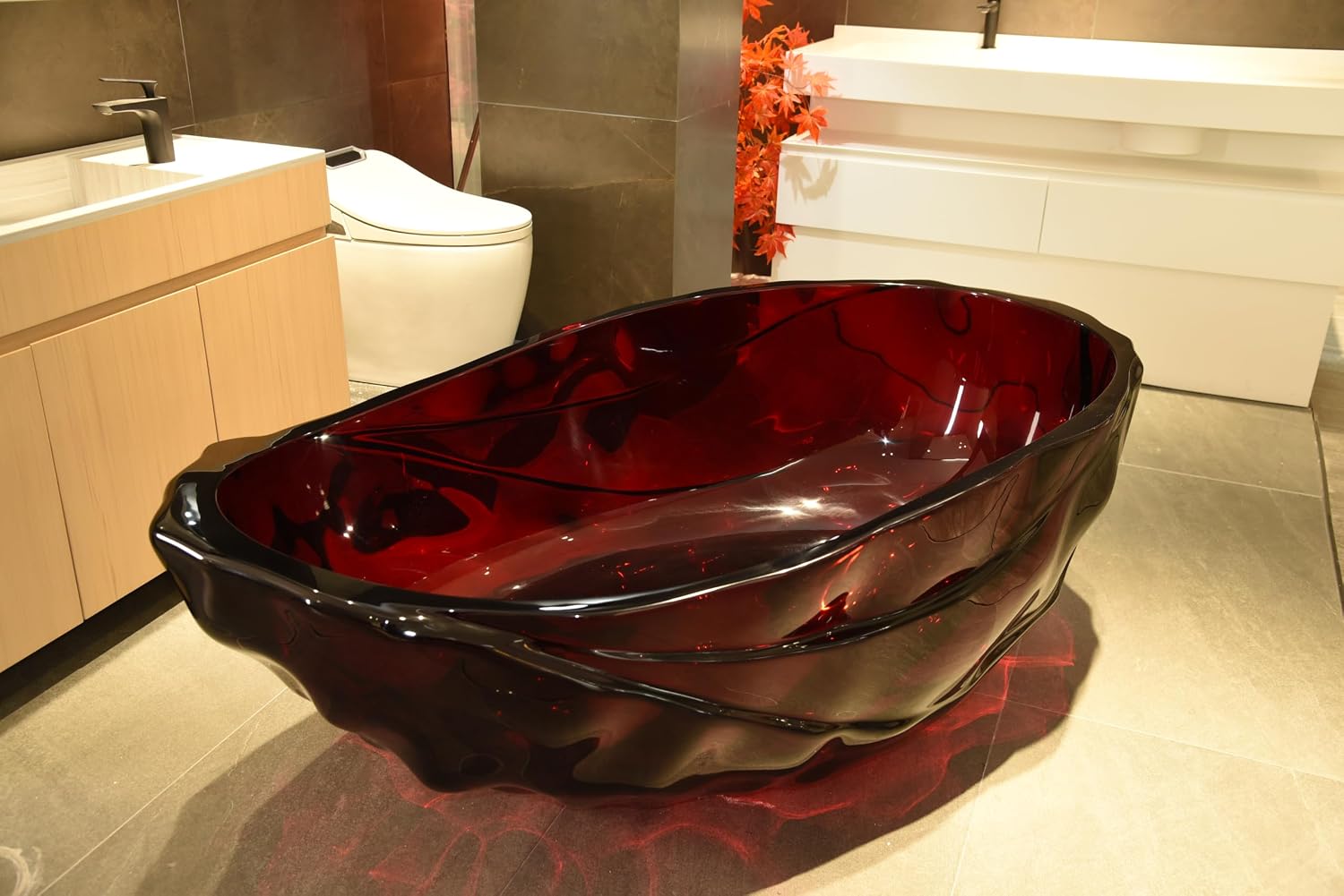 67 inch Freestanding Solid Soaking Bathtub 25S52 17PS