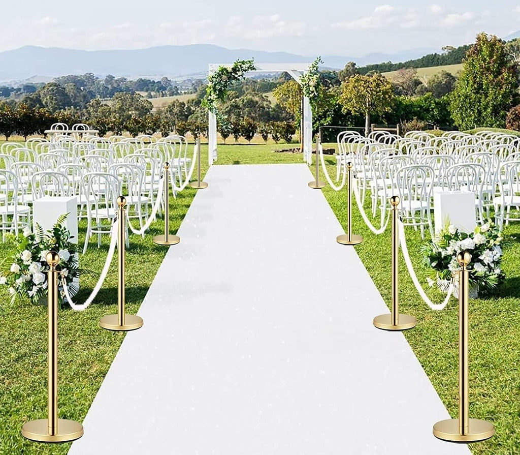 4-Pack 150cm Velvet Rope Stanchions - Premium Crowd Control Barriers for Events, Parties & Fashion Shows - Easy Setup, Elegant Design for Queue Management