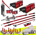 Drywall Finishing Set, MEGA Capacity - LEVEL5 | Pro-Grade | 10/12' MEGA Flat Boxes, Box Handle, Corner Roller, 3'/3.5' Corner Finisher,MiniShot, Compound Pump + Filler | 4-686